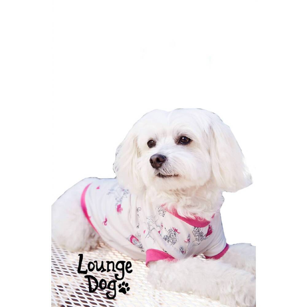 NEW BEDHEAD PJS pet dog fifi stretch pajama in white